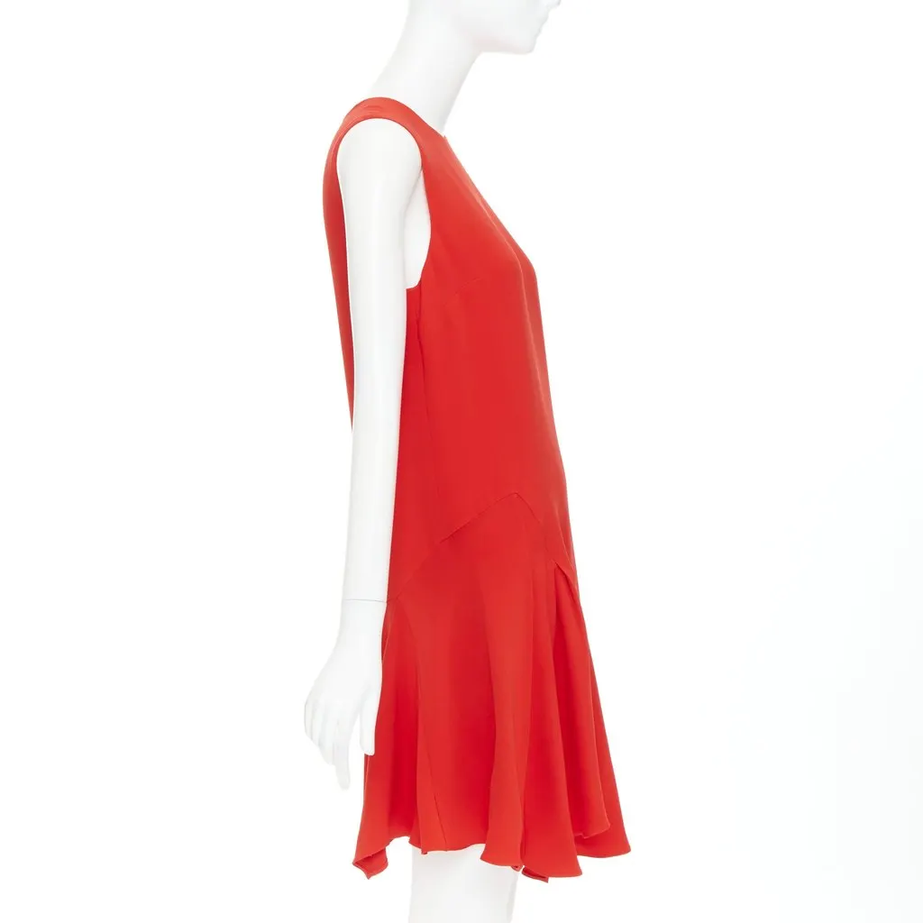Dior Red Silk Dress Red Silk Very good - Model View
