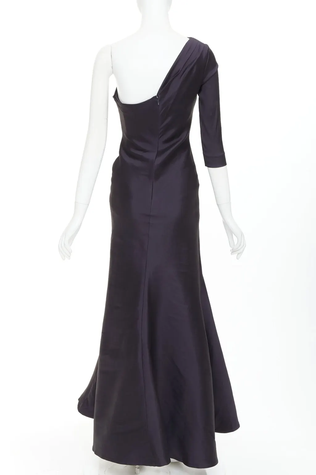 Oscar de la Renta Navy Silk Dress Navy Silk Very good - Box View