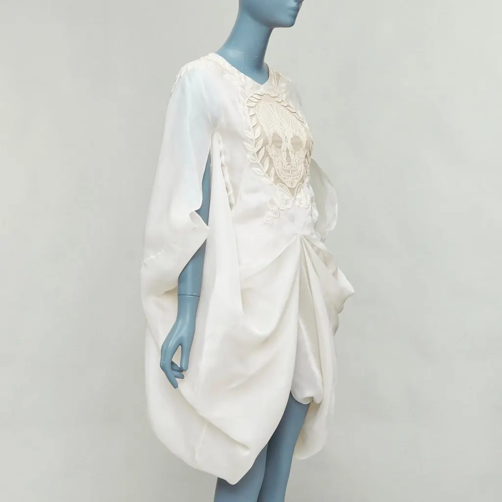 Alexander McQueen Ecru Silk Dress Beige Silk Very good - Inside View