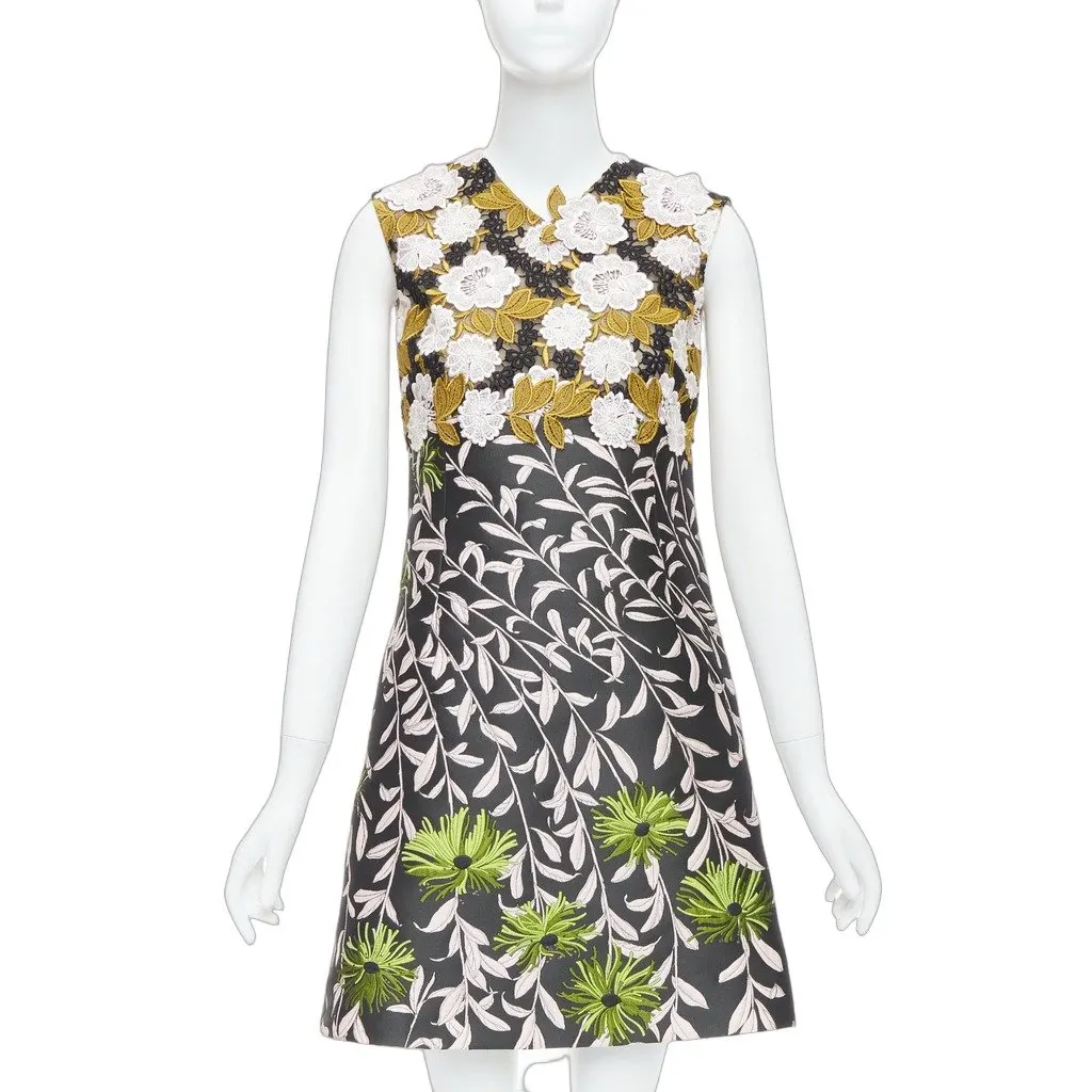 Giambattista Valli Black Polyester Dress Black Polyester Very good - Front View