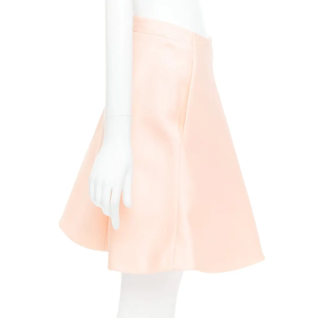 Balenciaga Crepe Panel Skirt Pink Silk Never worn - Model View