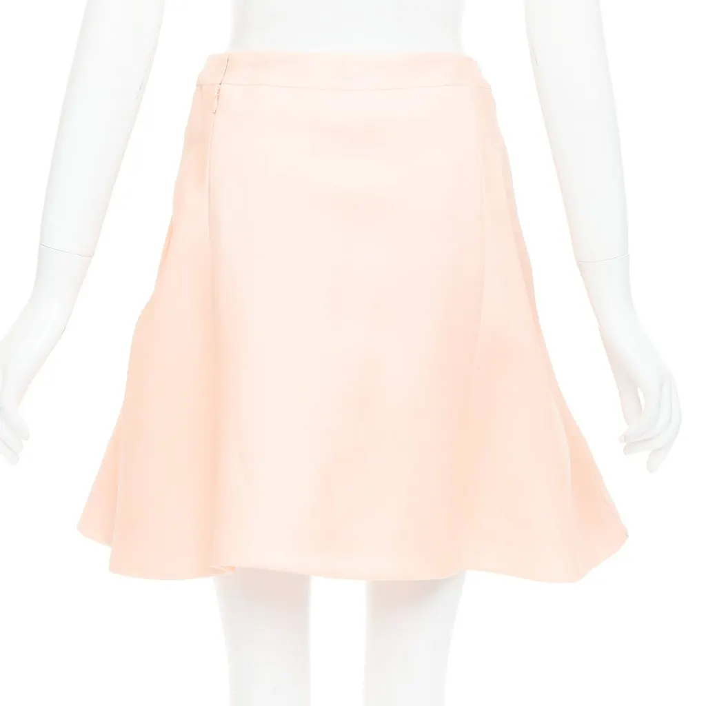 Balenciaga Crepe Panel Skirt Pink Silk Never worn - Box View