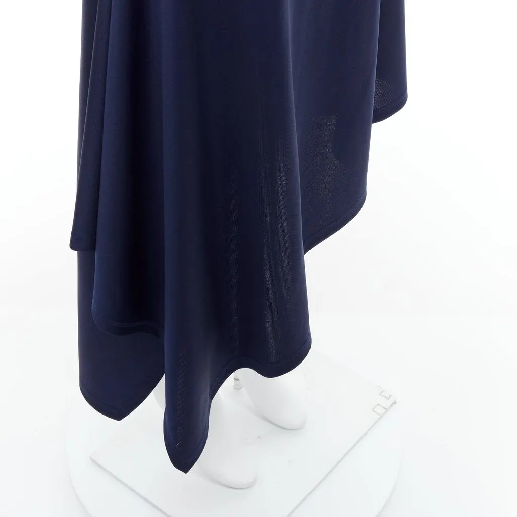 JW ANDERSON Flap Bias Skirt Navy Polyester Never worn - Back View
