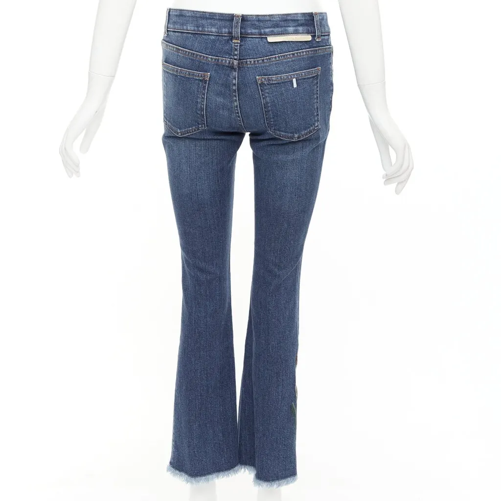 Stella McCartney Tiger Embroidery Jeans Blue Cotton Good - Box View