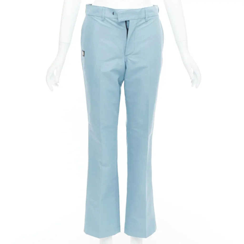 Balenciaga Logo Tapered Pants Blue Polyamide Never worn - Front View