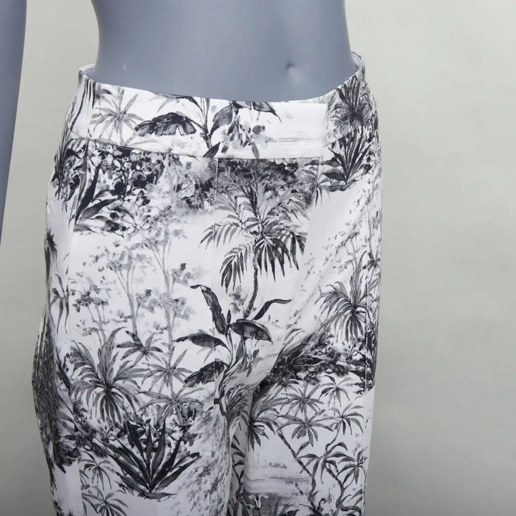Adam Lippes Floral Straight Pants Ecru Cotton Never worn - Back View