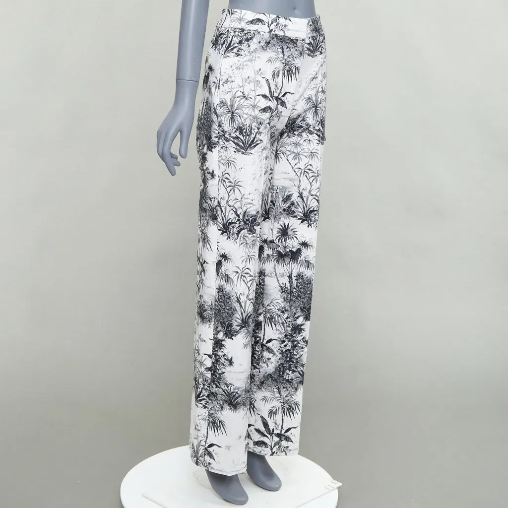 Adam Lippes Floral Straight Pants Ecru Cotton Never worn - Inside View