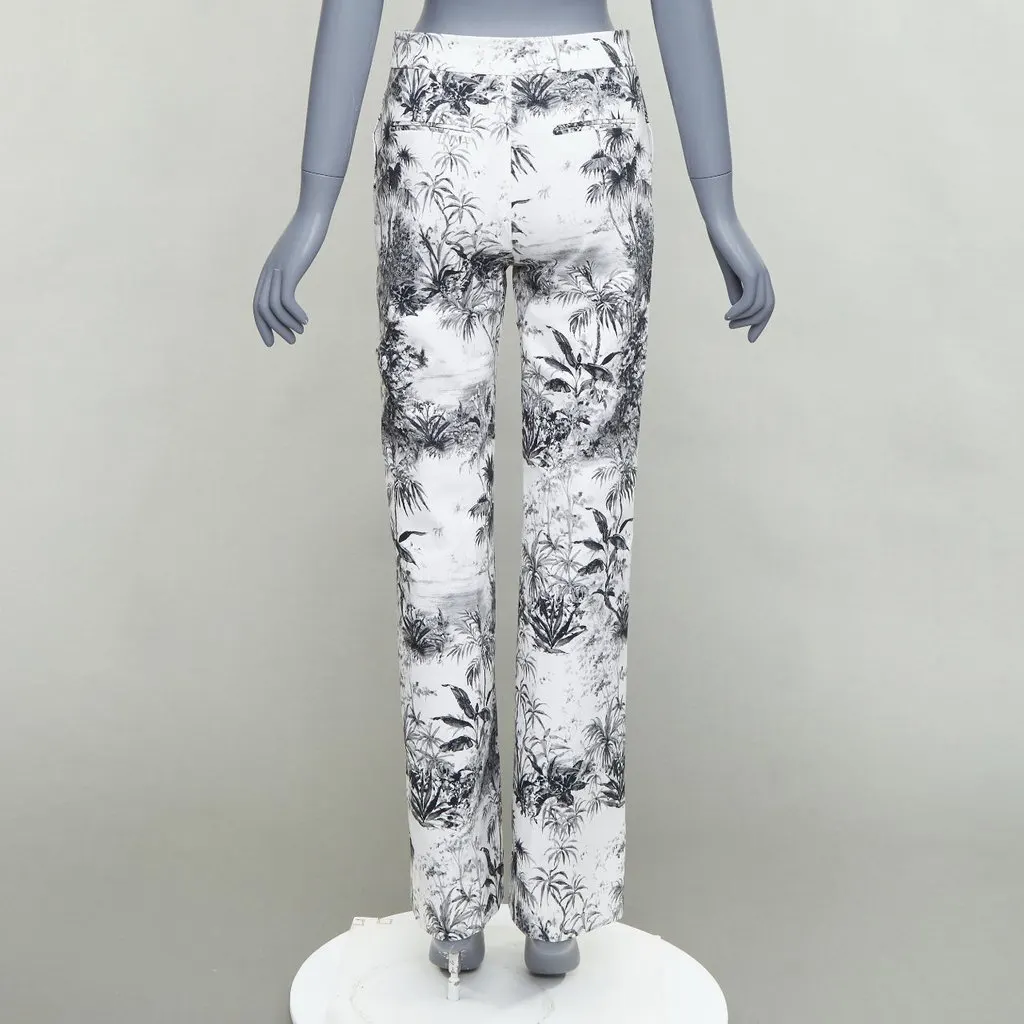Adam Lippes Floral Straight Pants Ecru Cotton Never worn - Box View