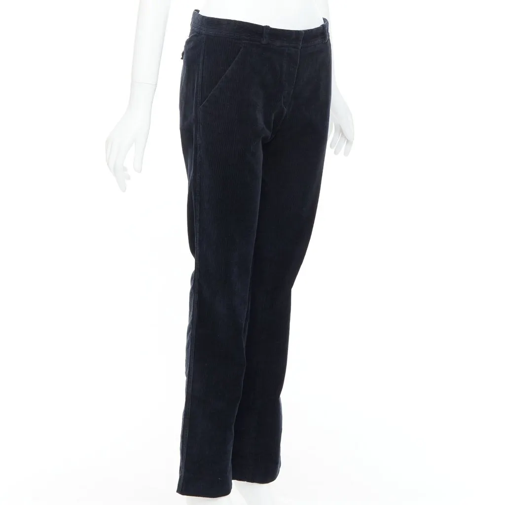 Balenciaga Corduroy Straight Pants Black Polyester Never worn - Inside View