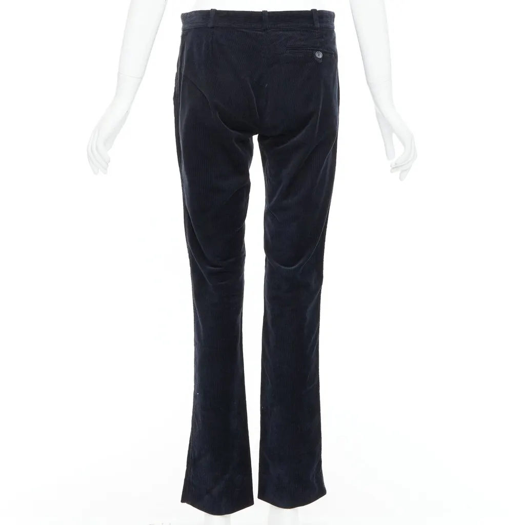 Balenciaga Corduroy Straight Pants Black Polyester Never worn - Box View