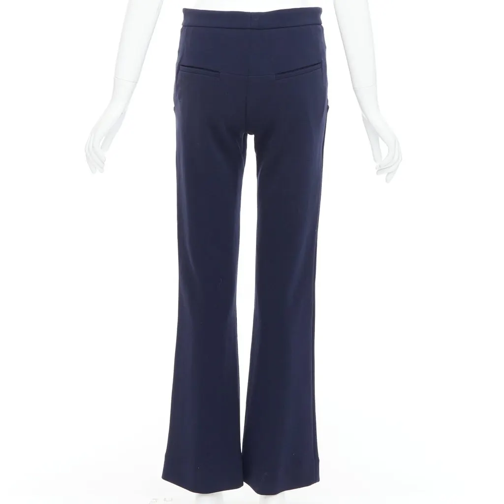 Marni Mid Waist Pants Navy Wool Very good - Box View