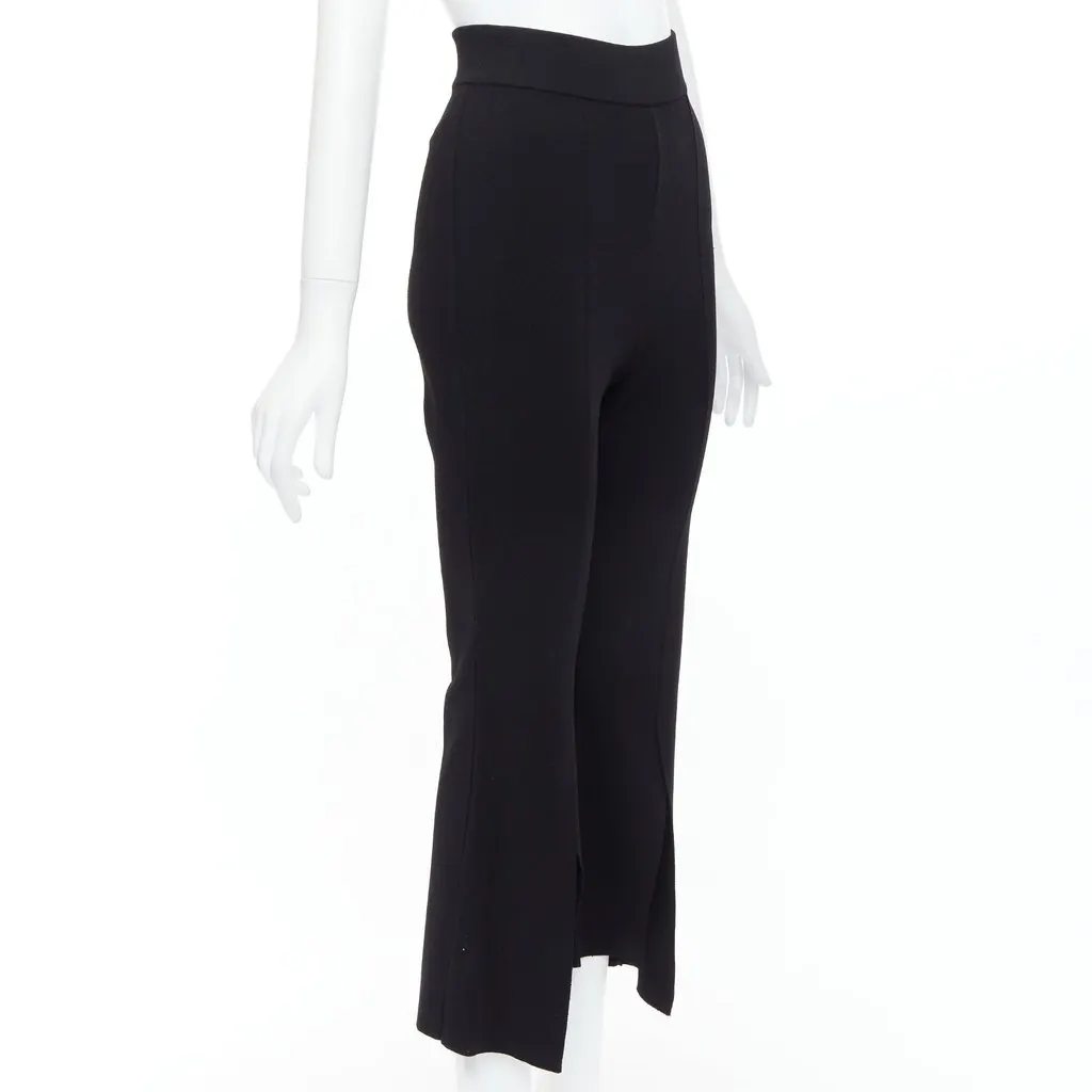 Stella McCartney Split Hem Pants Black Viscose Very good - Inside View