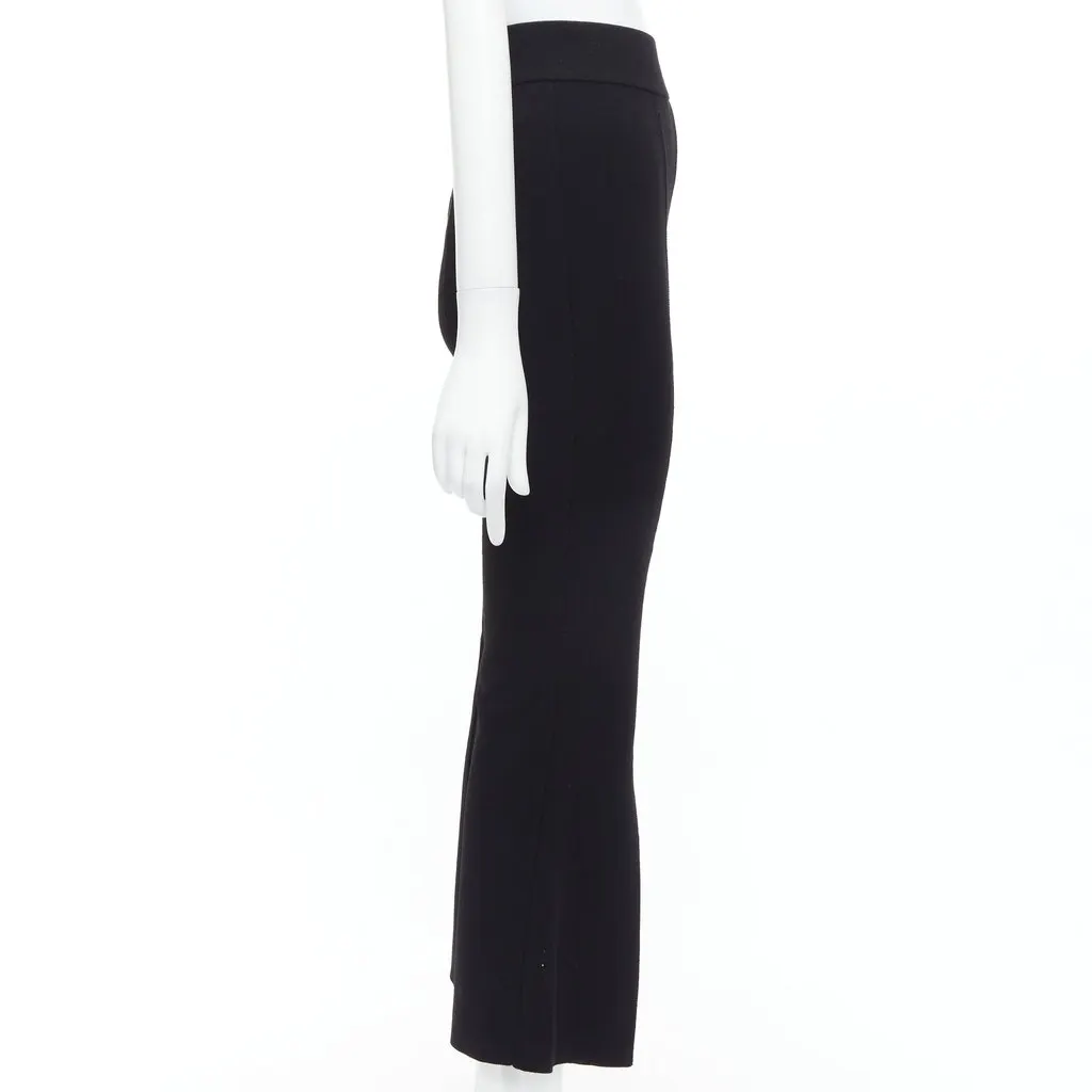 Stella McCartney Split Hem Pants Black Viscose Very good - Model View