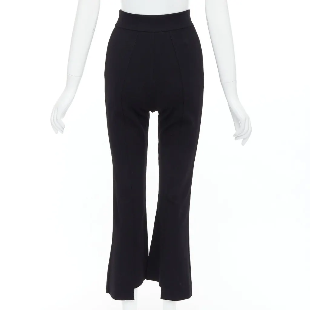 Stella McCartney Split Hem Pants Black Viscose Very good - Box View