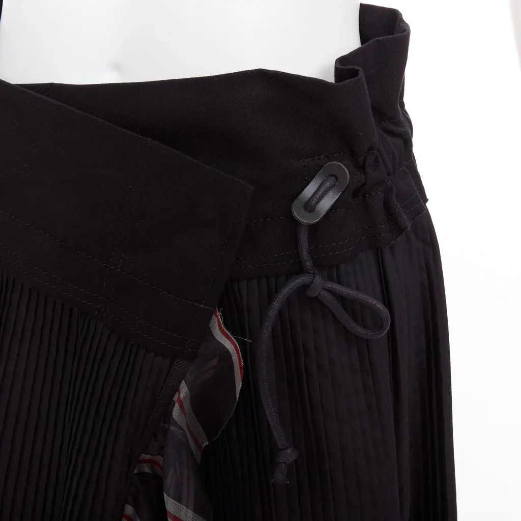 Sacai Black Polyester Skirt Black Polyester Very good - Back View