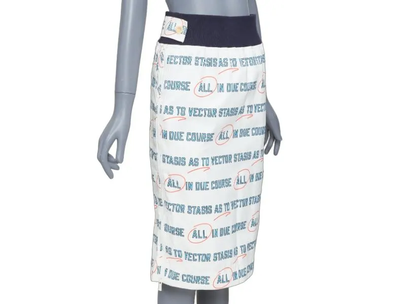 Sacai Vector Stasis / All in Due Course White Polyester Very good - Front View