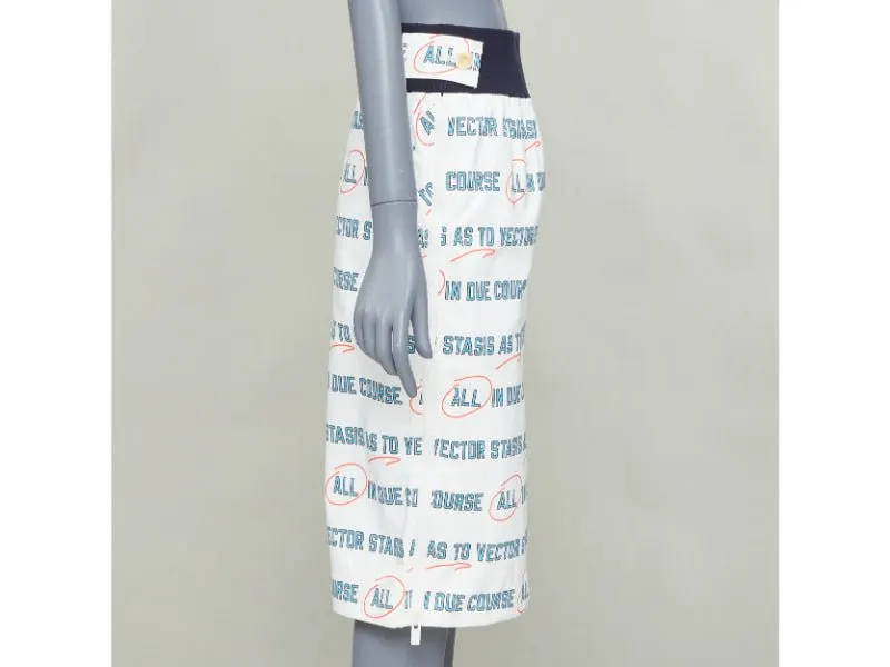 Sacai Vector Stasis / All in Due Course White Polyester Very good - Model View