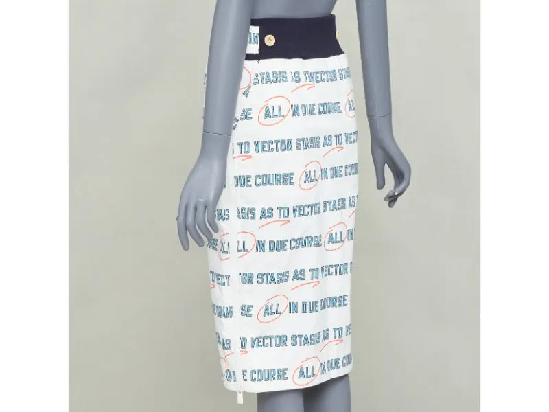 Sacai Vector Stasis / All in Due Course White Polyester Very good - Box View