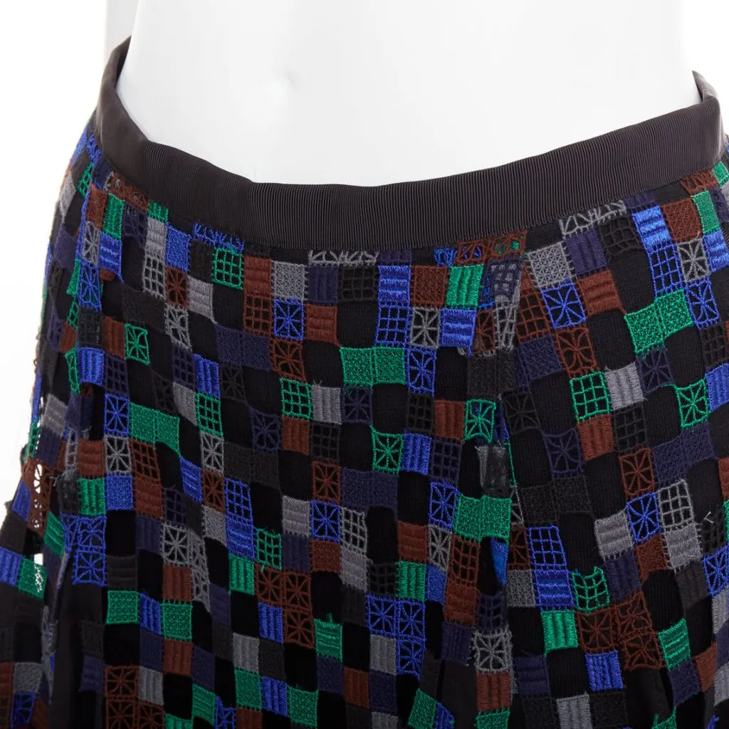 Sacai Green Cotton Skirt Green Cotton Very good - Back View