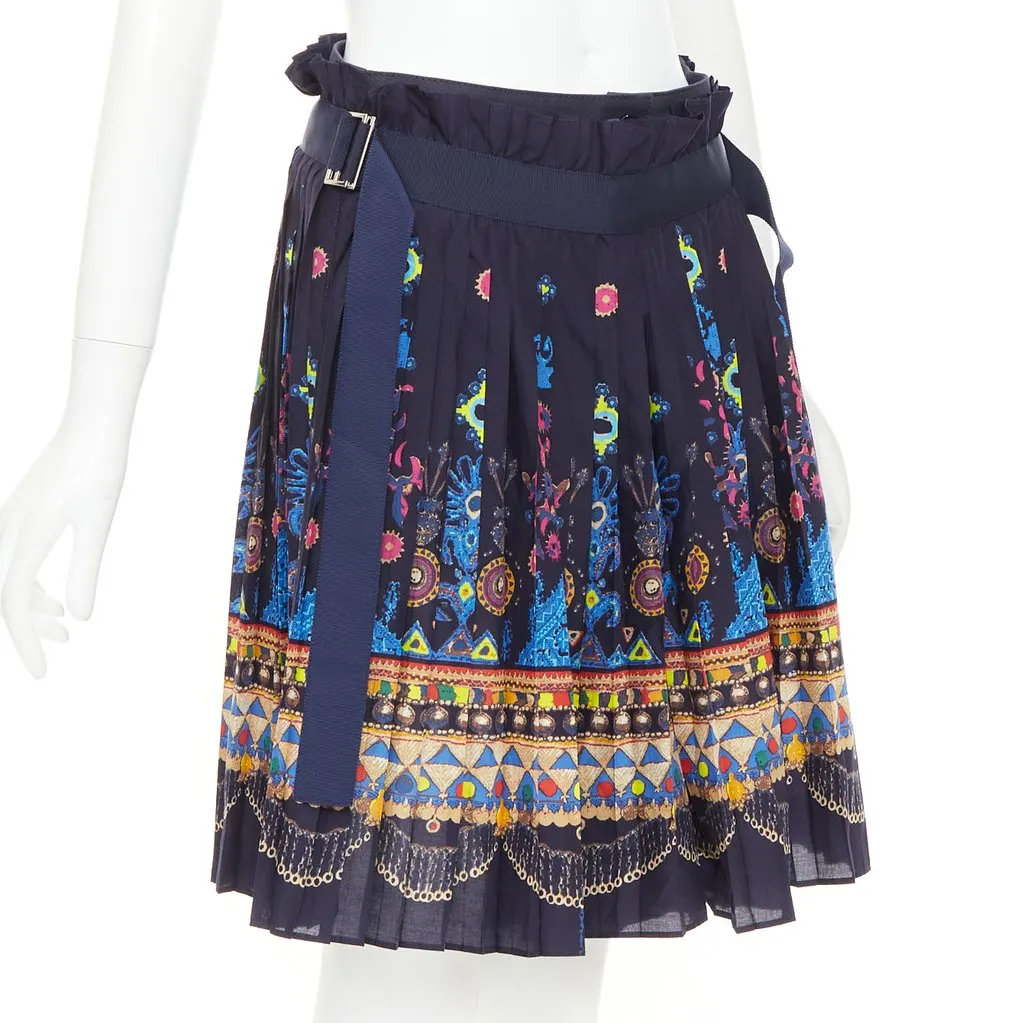Sacai Navy Polyester Skirt Navy Polyester Very good - Inside View