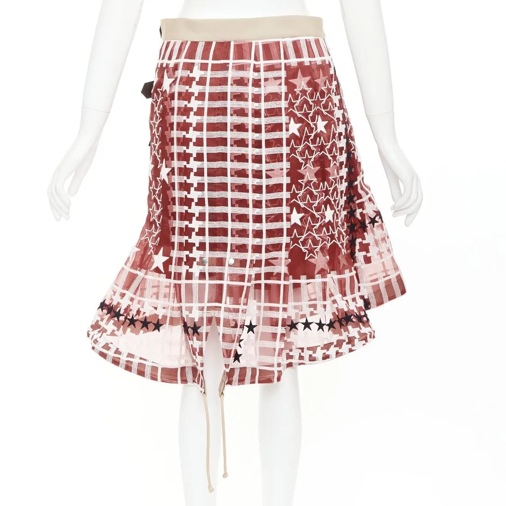 Sacai Red Skirt Red Very good - Box View