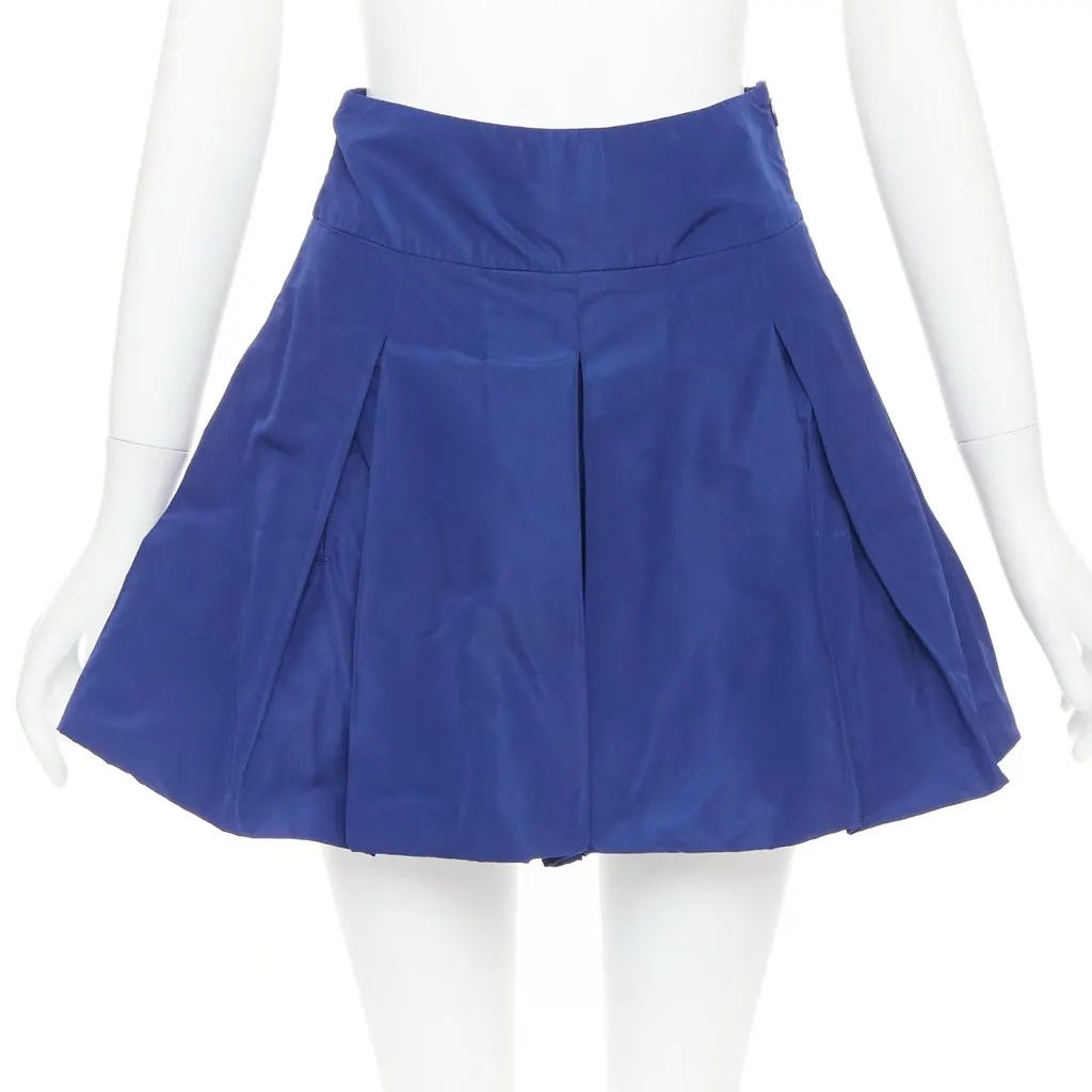 Miu Miu Blue Skirt Blue Polyamide Very good - Back View