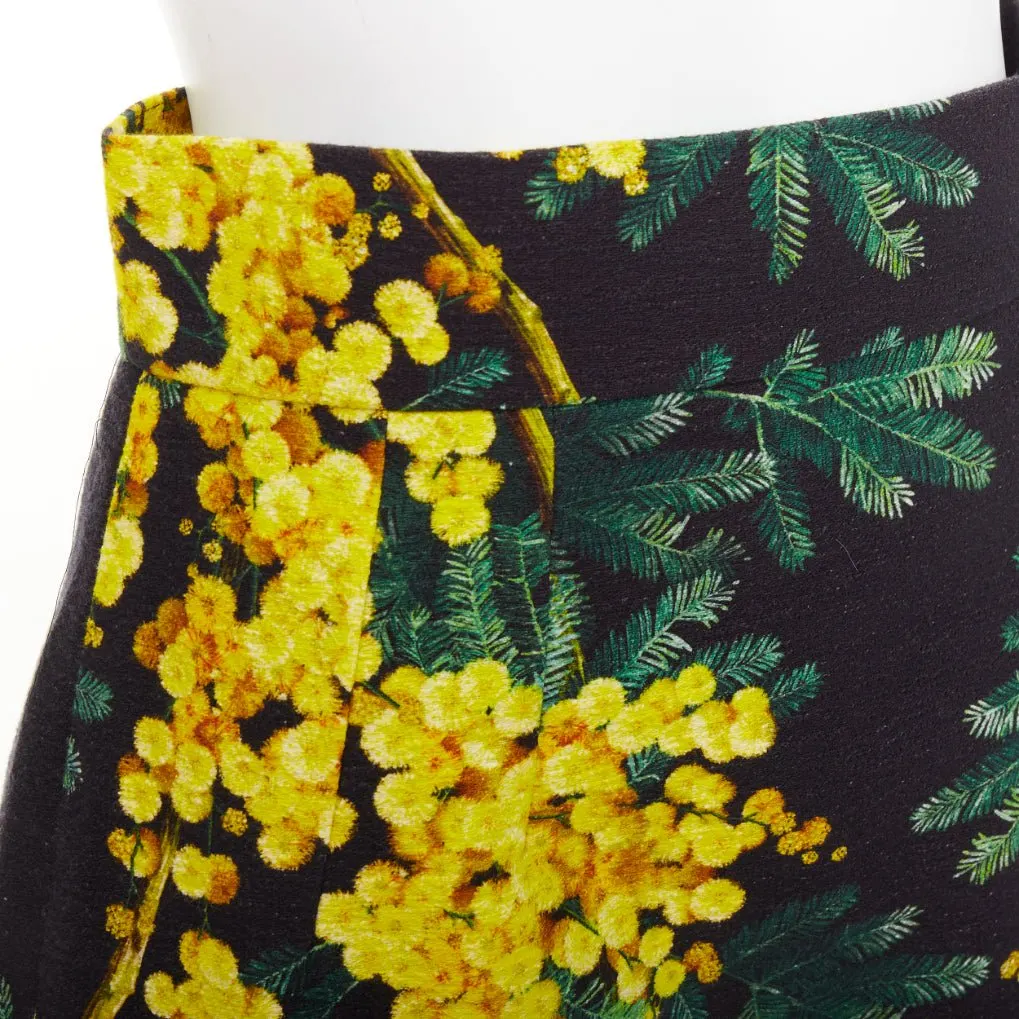 Dolce & Gabbana Black Cotton Skirt Black Cotton Very good - Back View
