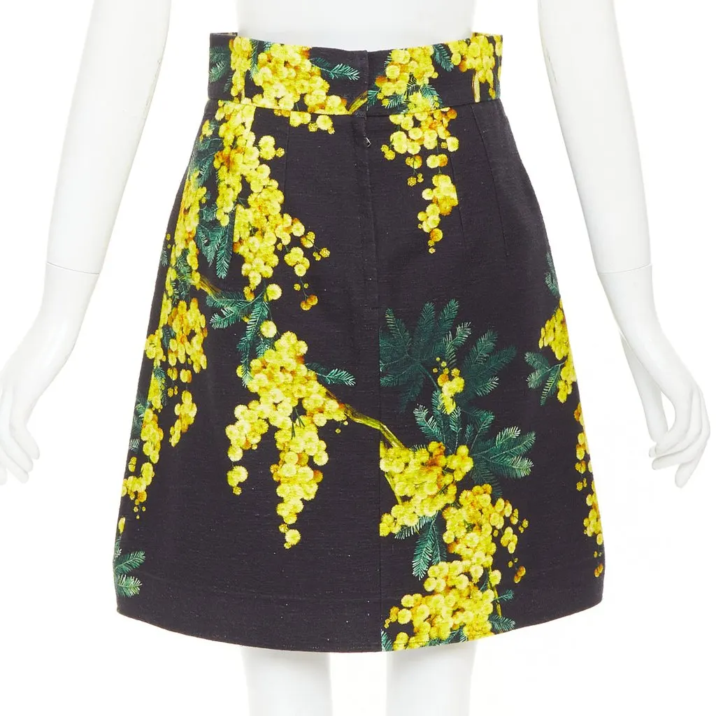 Dolce & Gabbana Black Cotton Skirt Black Cotton Very good - Box View