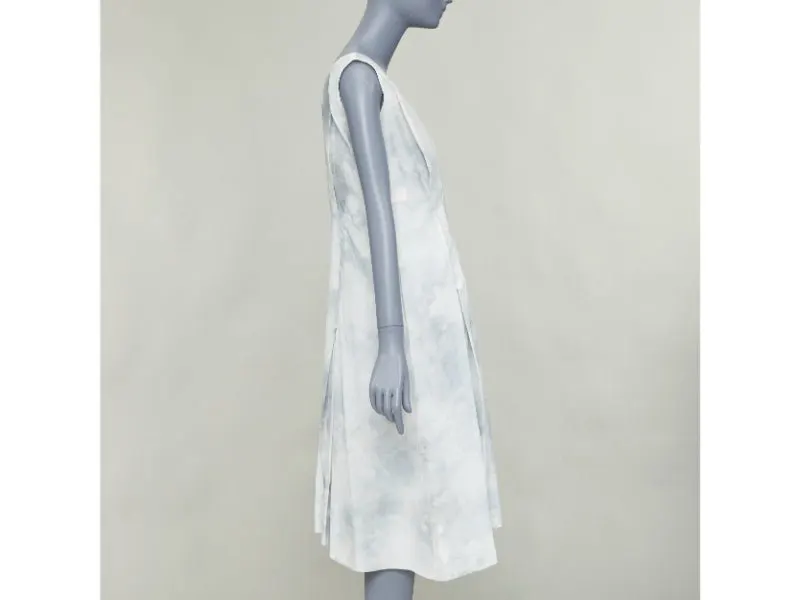 Marni Ecru Cotton Dress Beige Cotton Very good - Model View