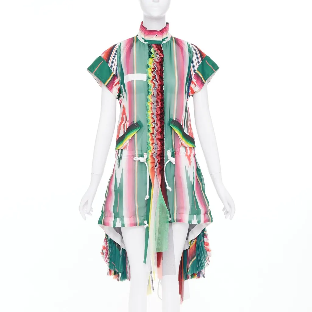 Sacai MultiColor Polyester Dress MultiColor Polyester Very good - Front View