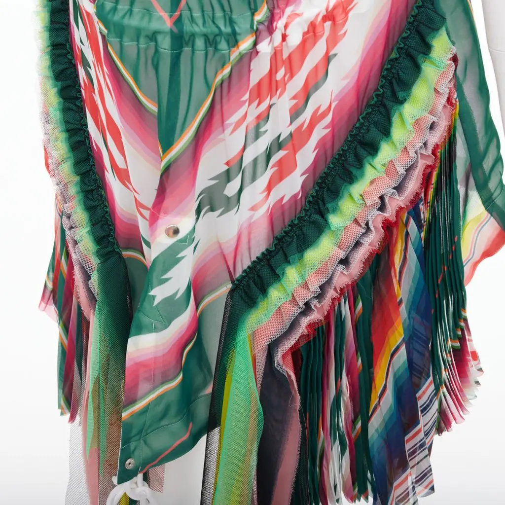Sacai MultiColor Polyester Dress MultiColor Polyester Very good - Back View