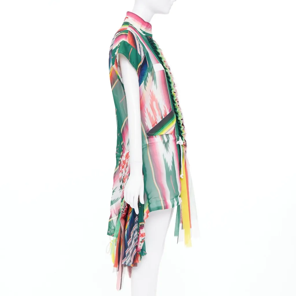 Sacai MultiColor Polyester Dress MultiColor Polyester Very good - Model View