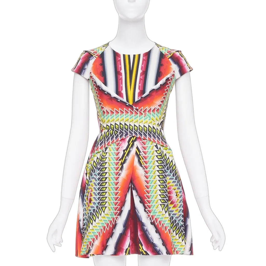 Peter Pilotto MultiColor Silk Dress MultiColor Silk Fair - Front View