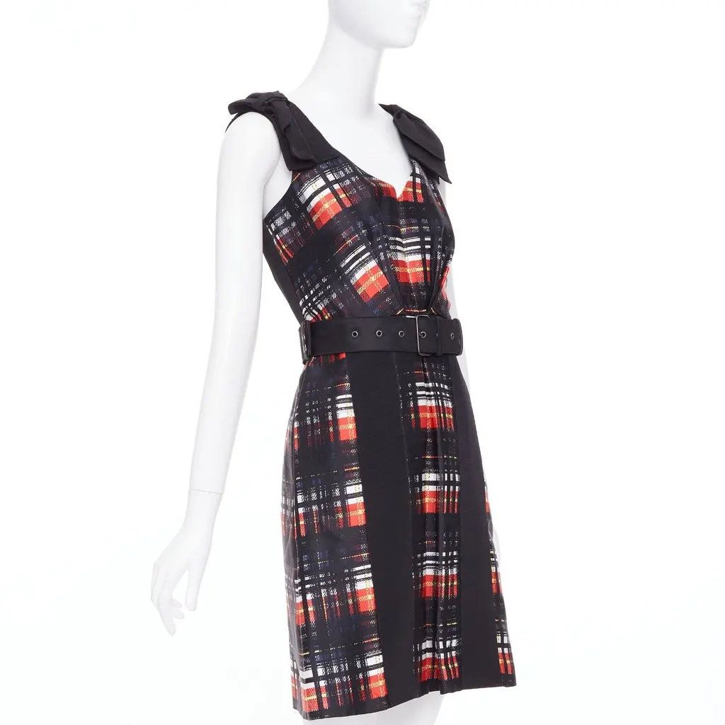 Prada Black Wool Dress Black Wool Very good - Inside View