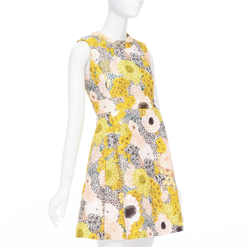 Giambattista Valli Yellow Polyester Dress Yellow Polyester Very good - Inside View