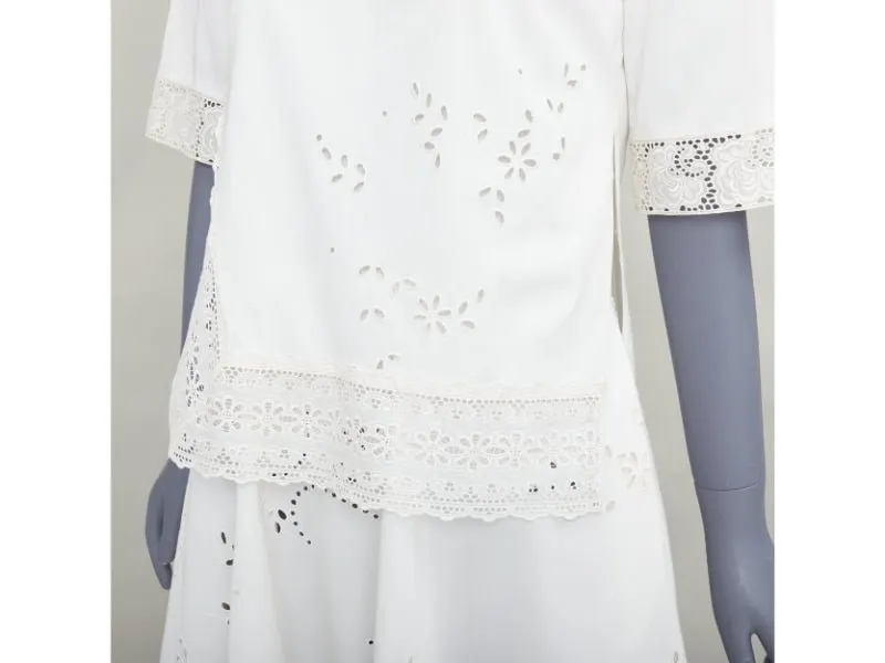 Stella McCartney Ecru Cotton Dress Ecru Cotton Fair - Back View