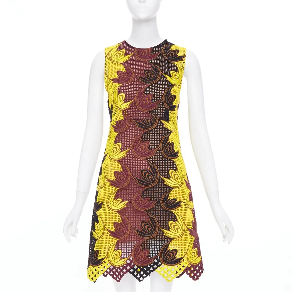 Marni Yellow Polyester Dress Yellow Polyester Very good - Front View