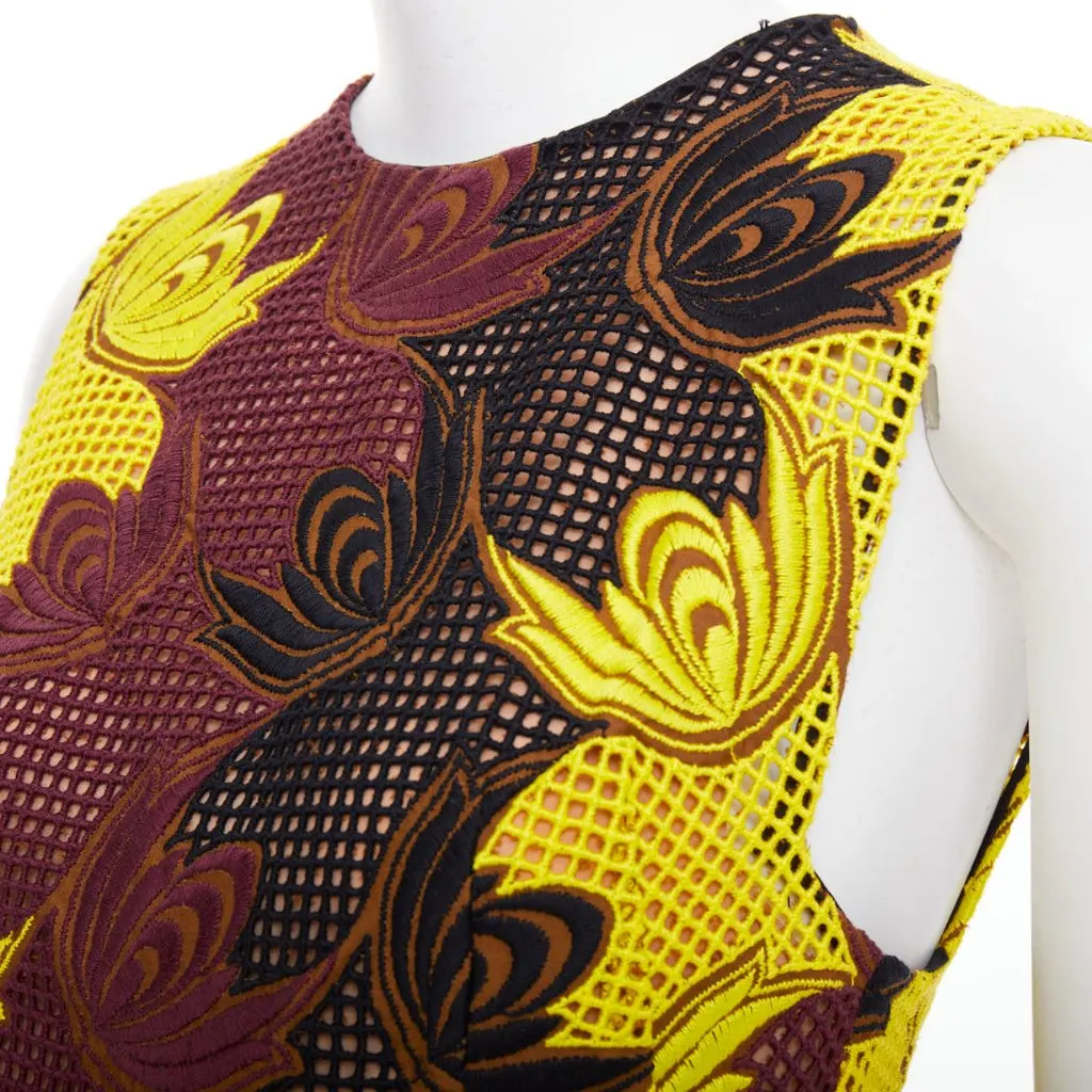 Marni Yellow Polyester Dress Yellow Polyester Very good - Back View