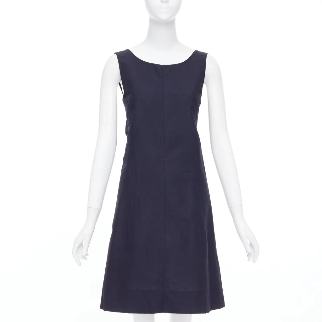 Marni Navy Cotton Dress Navy Cotton Very good - Inside View