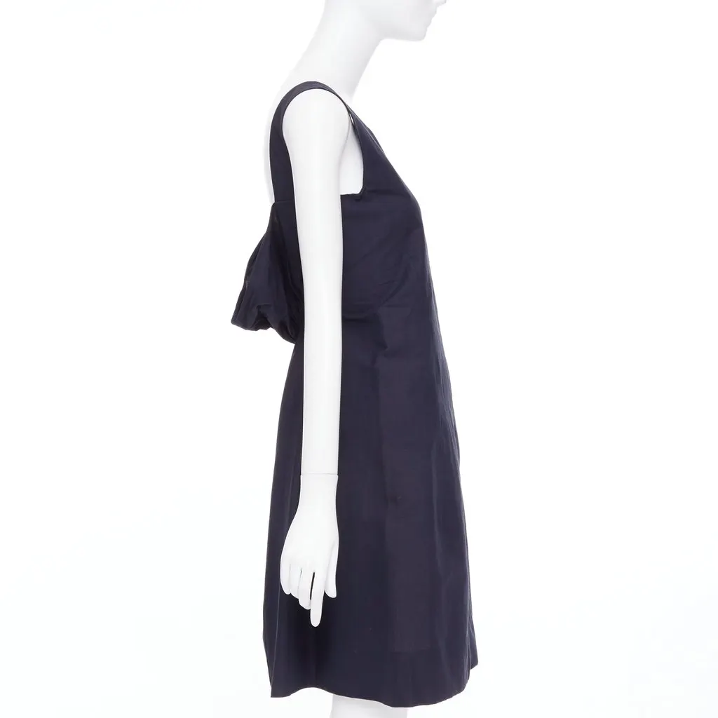 Marni Navy Cotton Dress Navy Cotton Very good - Model View