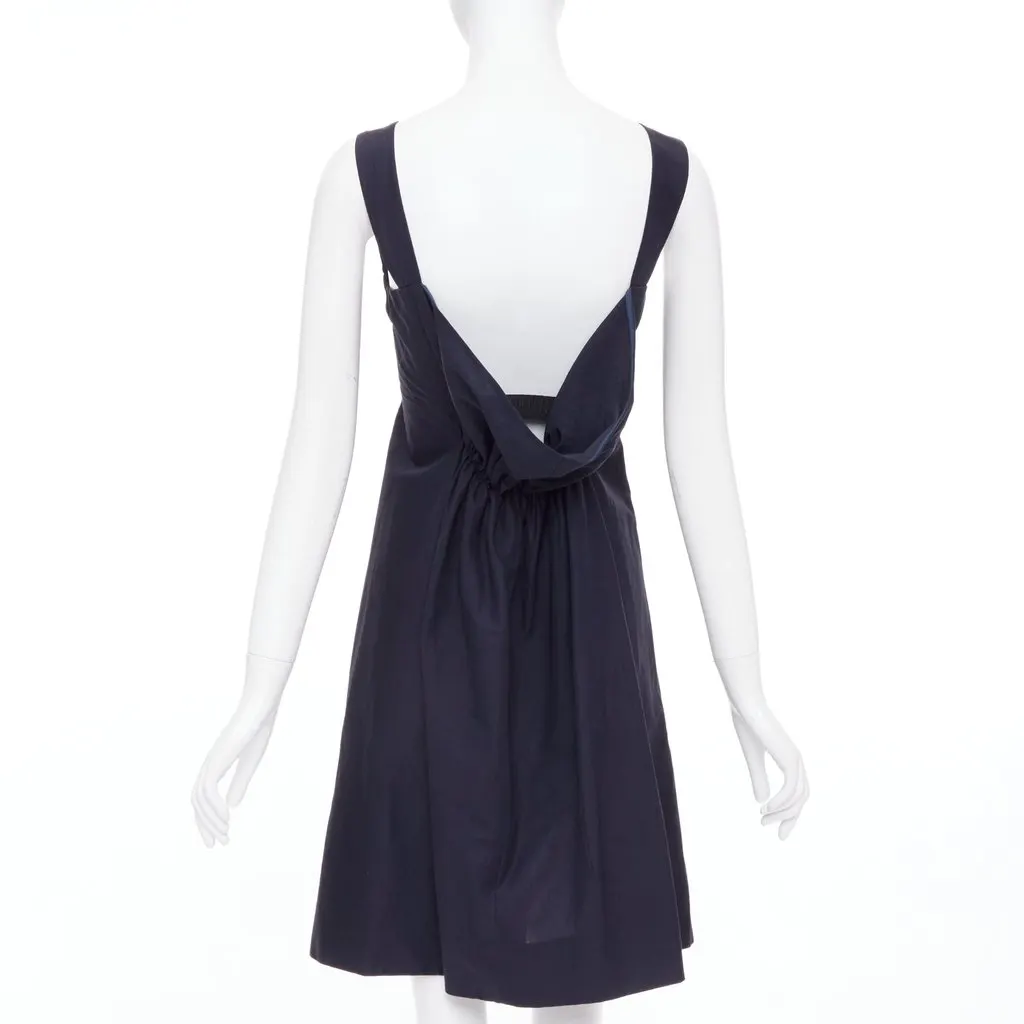 Marni Navy Cotton Dress Navy Cotton Very good - Box View