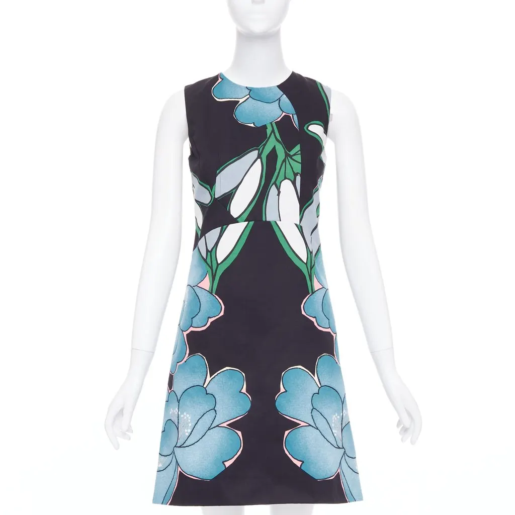 Marni Blue Cotton Dress Blue Cotton Very good - Front View