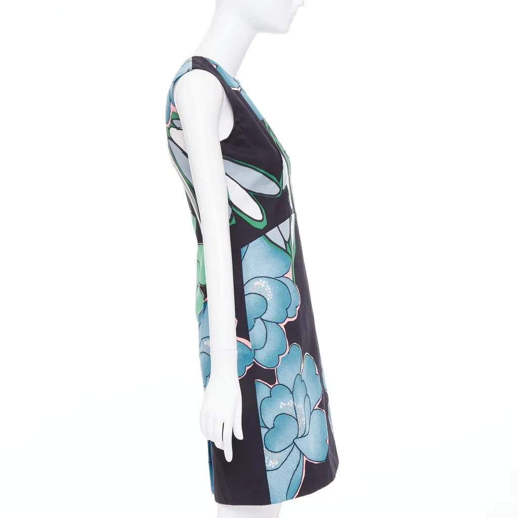 Marni Blue Cotton Dress Blue Cotton Very good - Model View