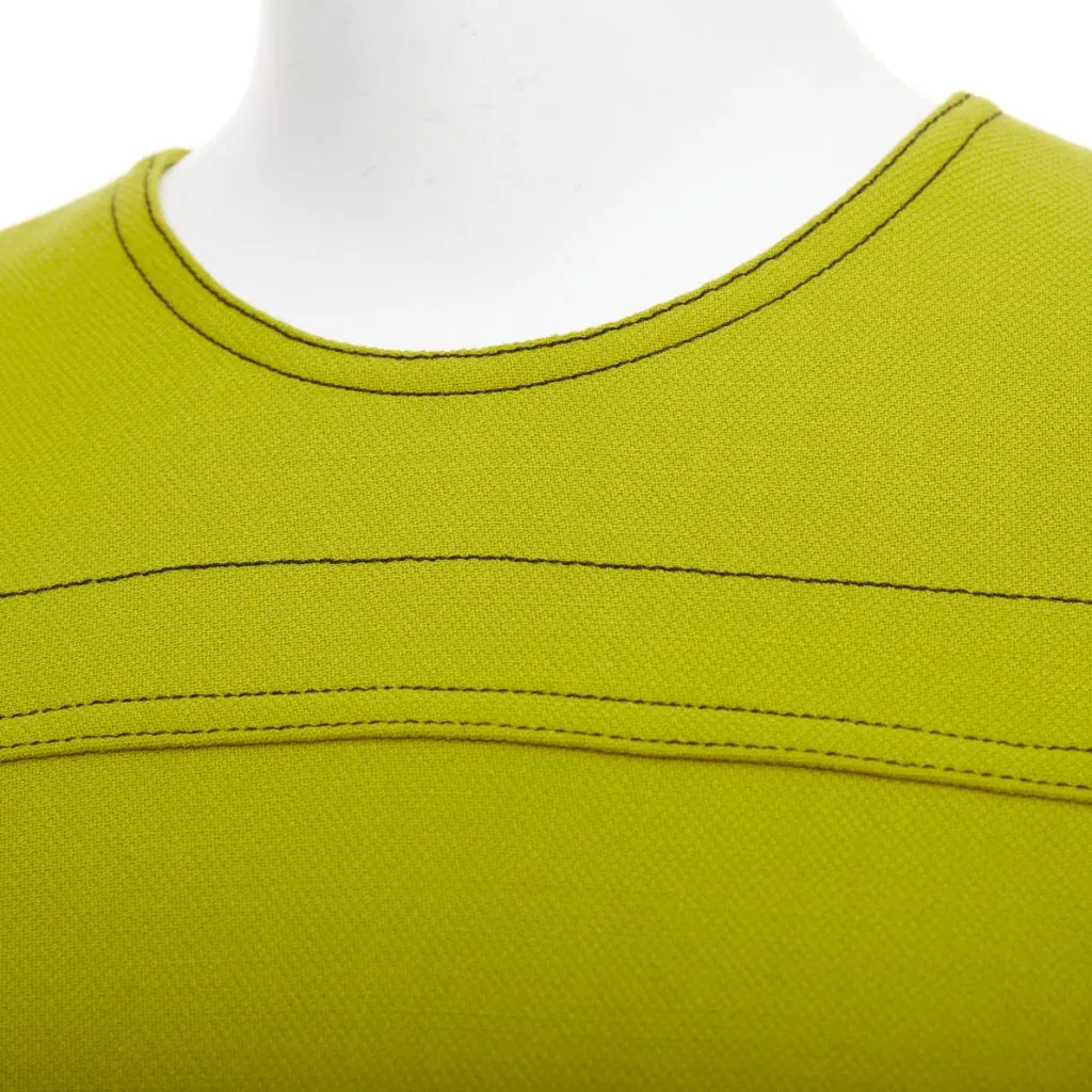 Marni Green Wool Dress Green Wool Good - Back View