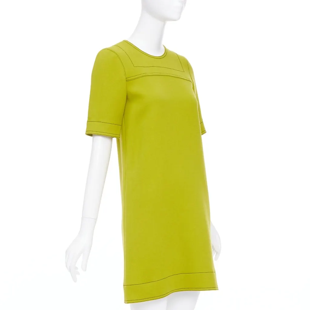 Marni Green Wool Dress Green Wool Good - Inside View