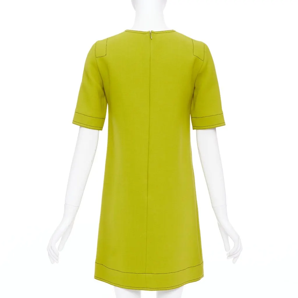 Marni Green Wool Dress Green Wool Good - Box View