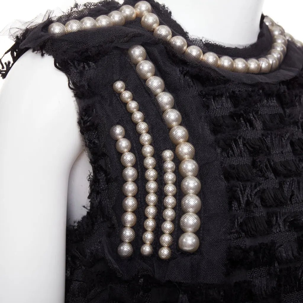 Lanvin Black Viscose Dress Black Viscose Very good - Back View
