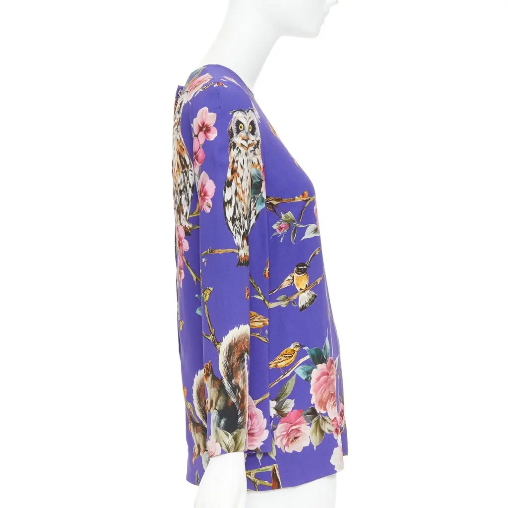 Dolce & Gabbana Purple Viscose Top Purple Viscose Very good - Model View