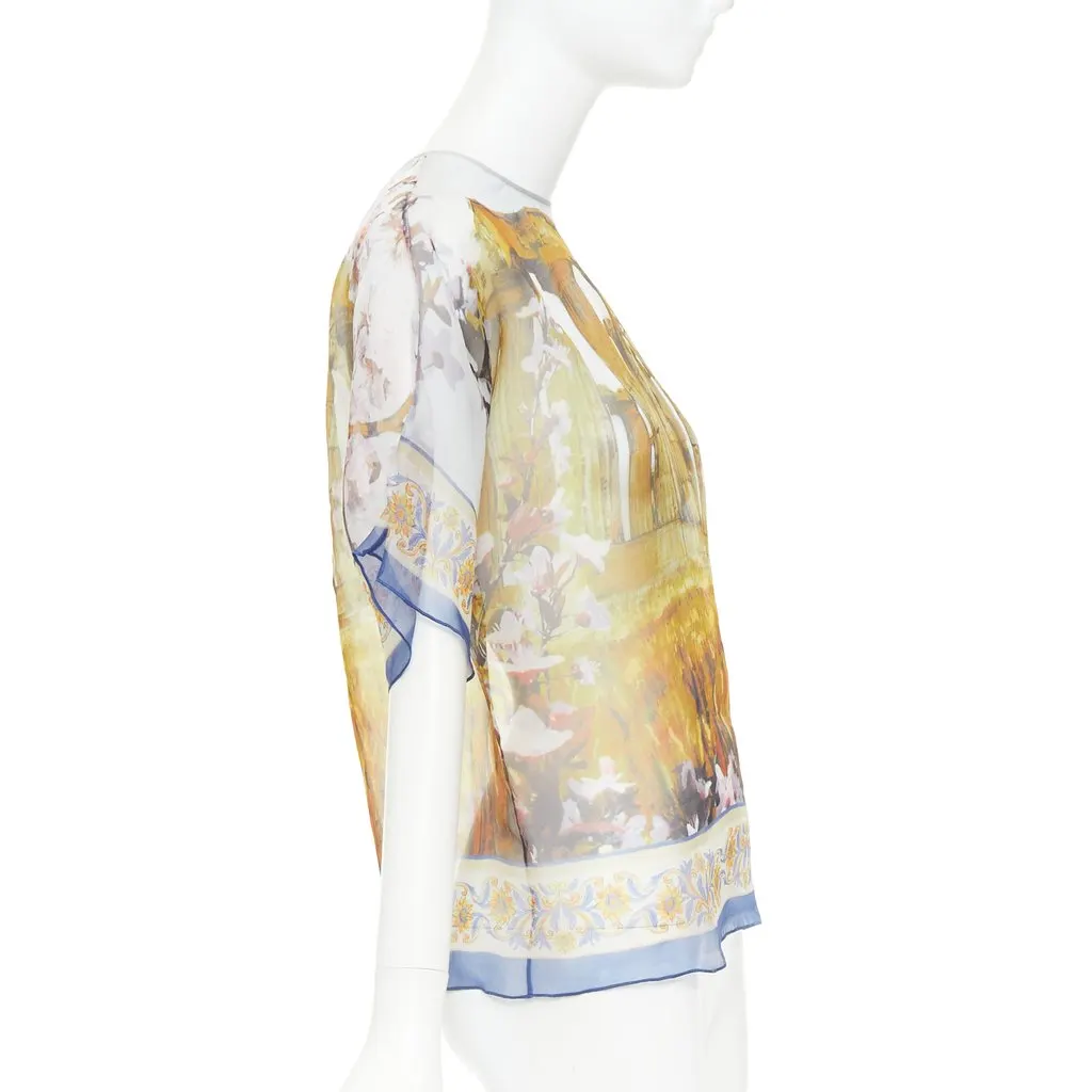 Dolce & Gabbana MultiColor Silk Top MultiColor Silk Very good - Model View