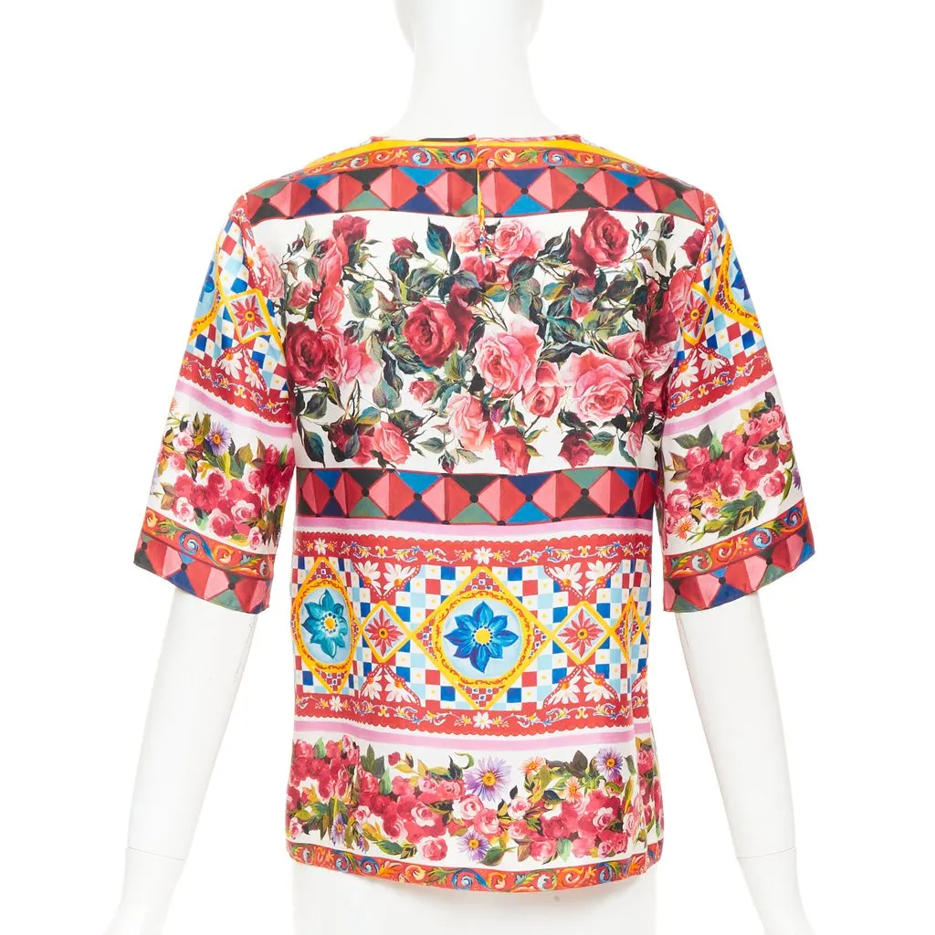 Dolce & Gabbana Pink Silk Top Pink Silk Very good - Box View